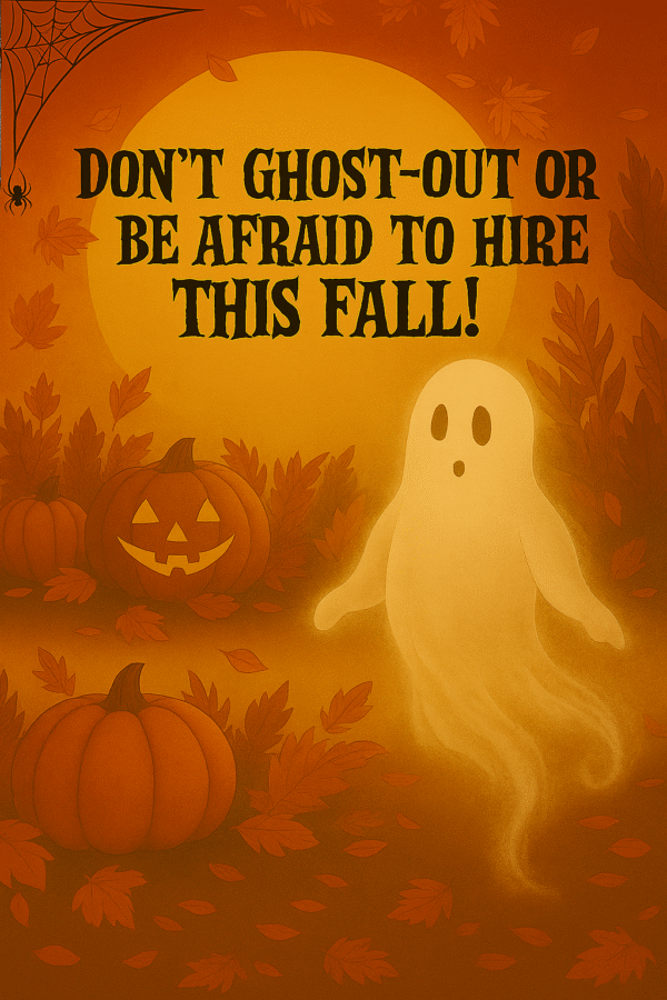 You are currently viewing DON’T GHOST-OUT OR BE AFRAID TO HIRE THIS FALL!